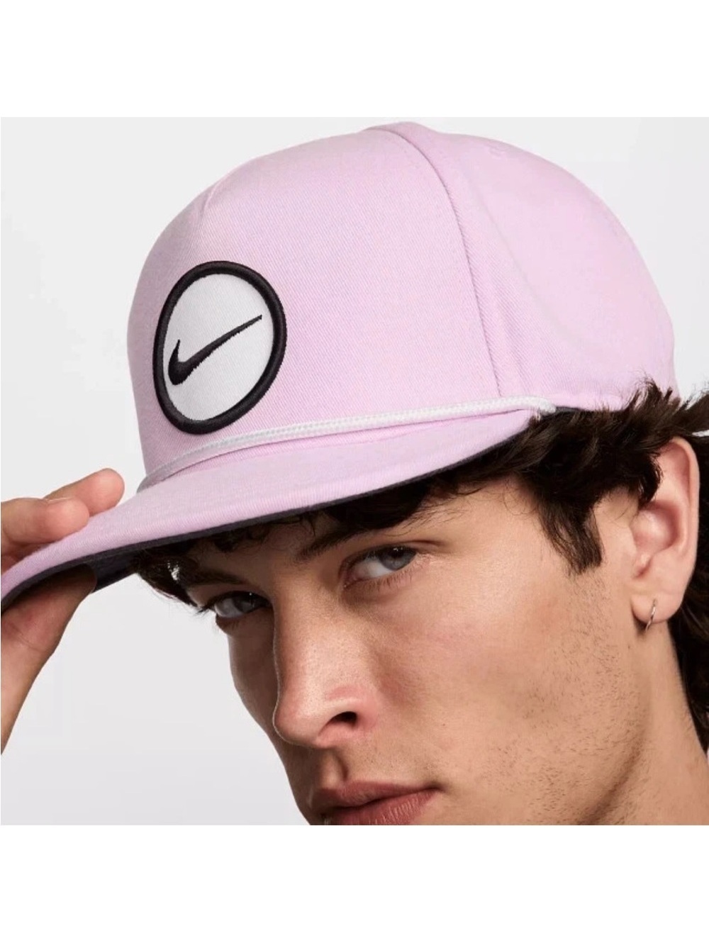 Nike Pro Structured Cap Hat Adult S/M L/XL Pink Snapback Adjustable Dri Fit Golf